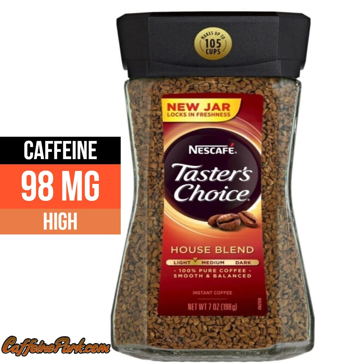 Taster's Choice Instant Coffee Caffeine Rich & Convenient