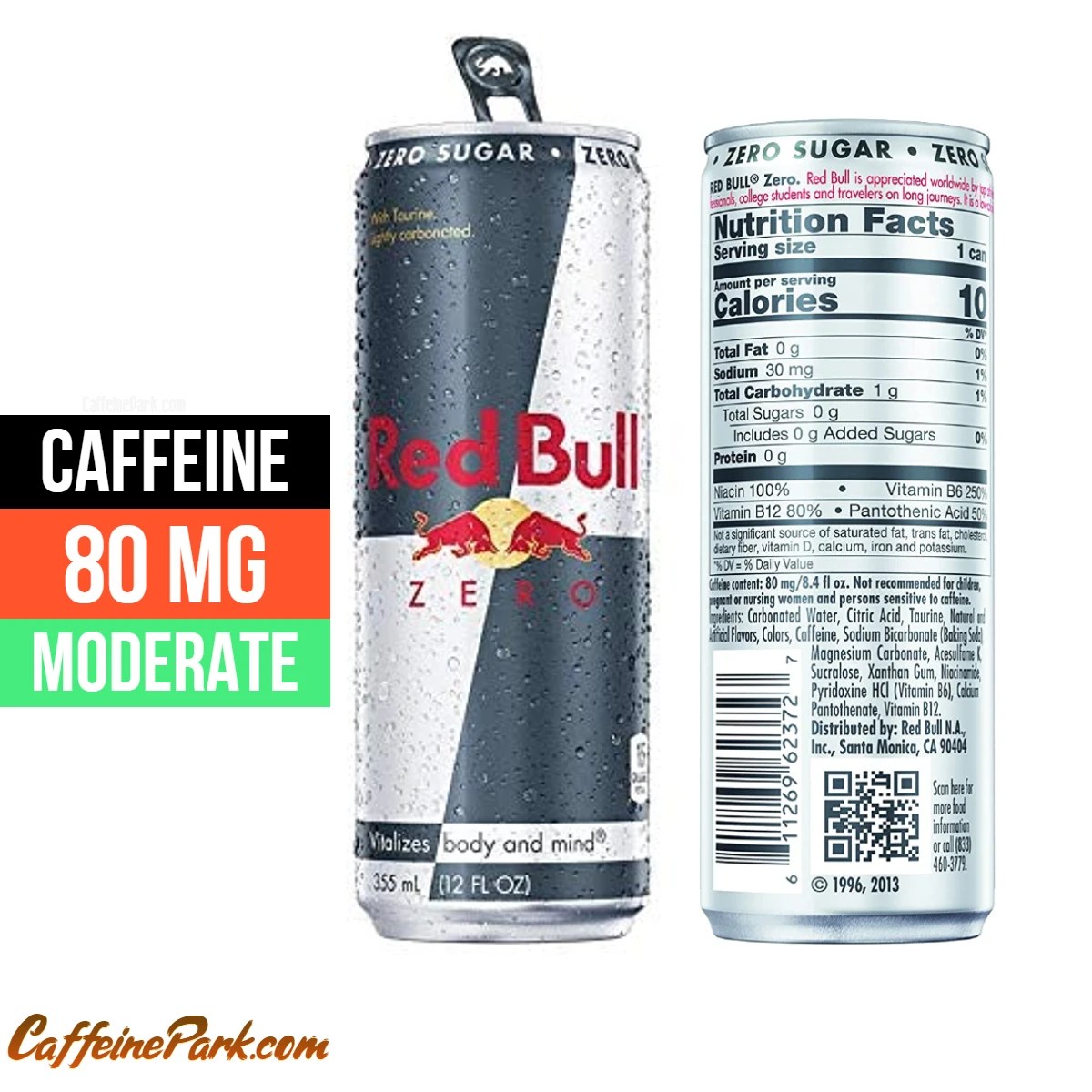 Red Bull Zero Caffeine Content How Much caffeine is in a can?