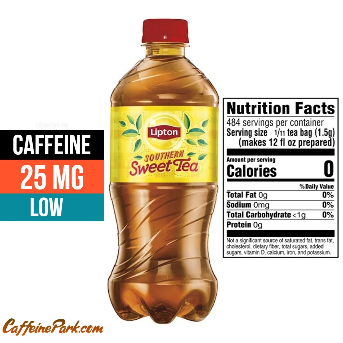 Lipton Ice Tea Nutrition Label