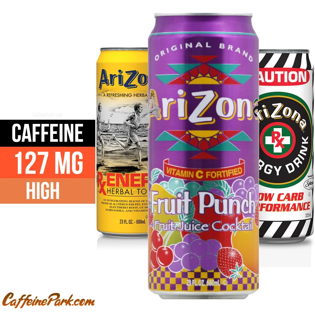 Arizona Rx Energy Drink Caffeine Content Ho Much Caffeine?