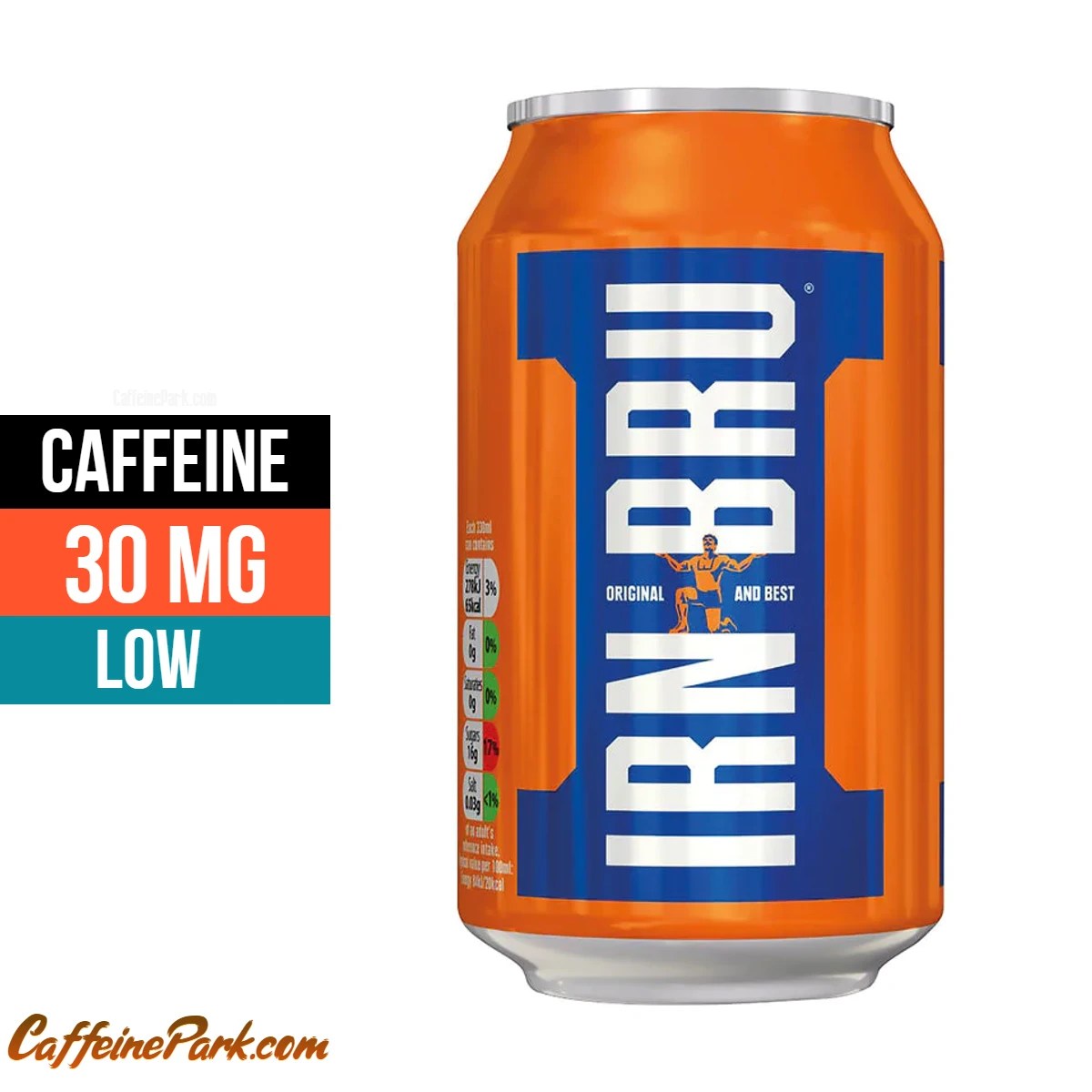 Irn Bru Caffeine Content How Much is in a can?