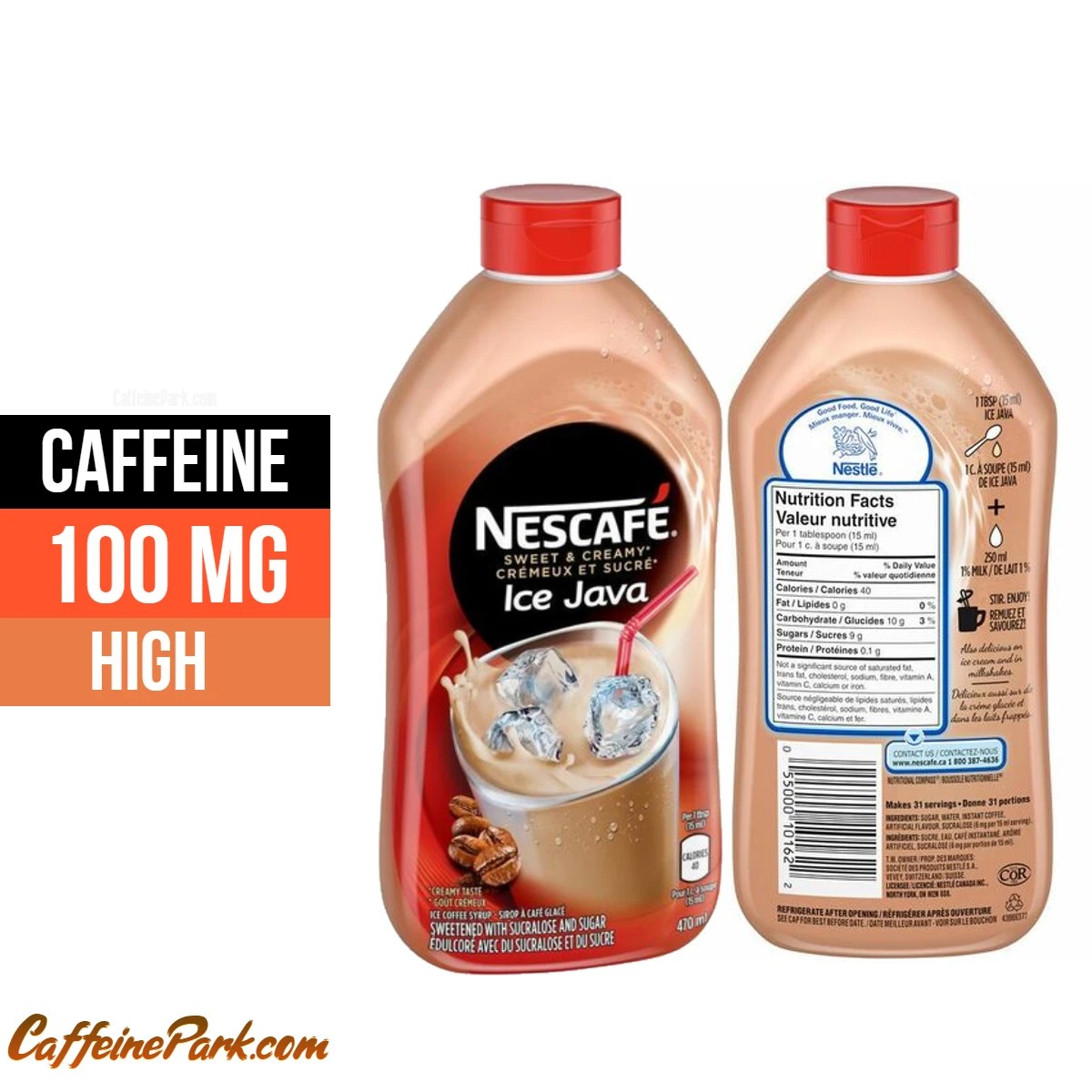 How Much Caffeine is in Nescafe Ice Java?