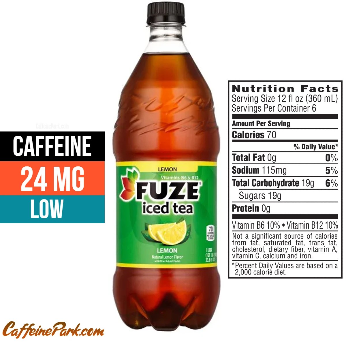 Fuze Iced Tea Caffeine Content How Much Caffeine is in?
