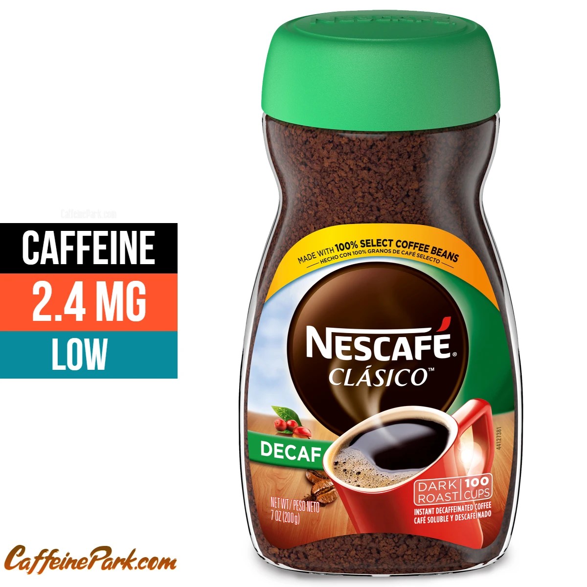 Decaf Instant Coffee Caffeine Content How Much is in a cup?