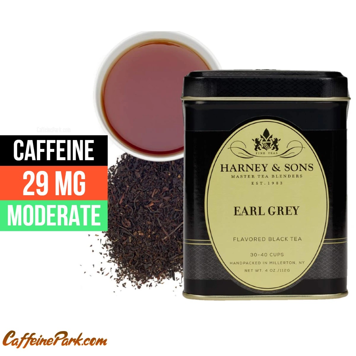 Earl Grey Tea Caffeine Content How Much is in a cup?
