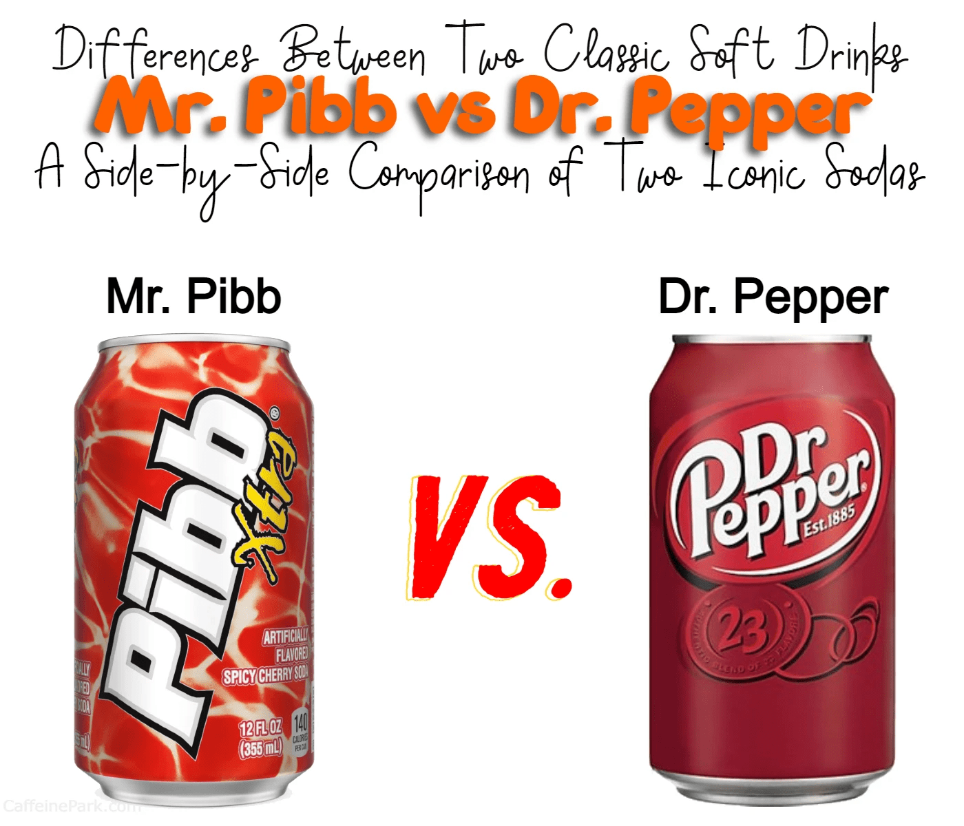 Dr. Pepper vs Mr. Pibb A SidebySide Comparison