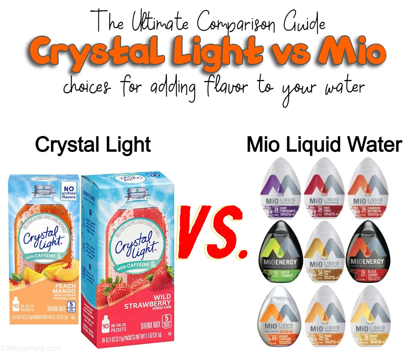 Crystal Light vs MiO The Ultimate Comparison Guide