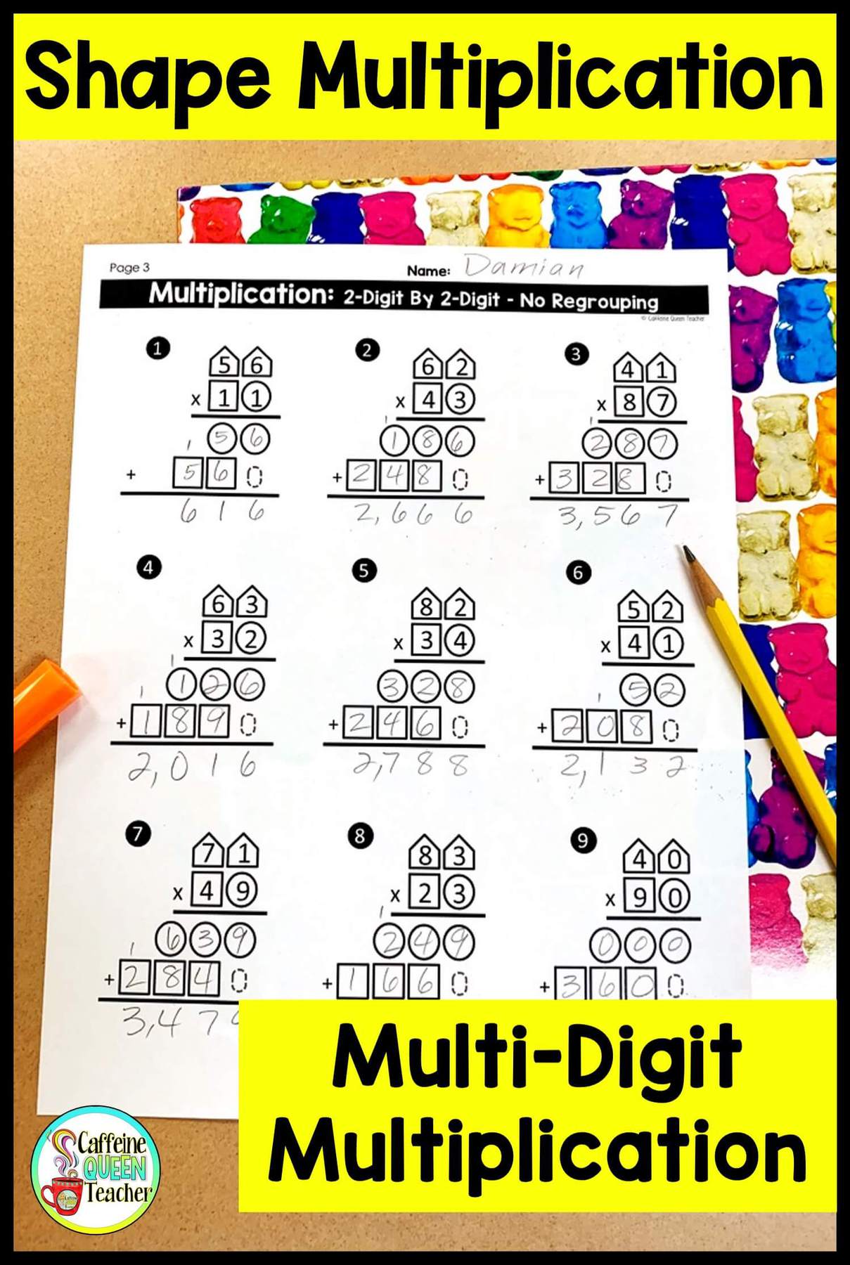 3 Ideas for Teaching Multi-Digit Multiplication - Caffeine Queen Teacher