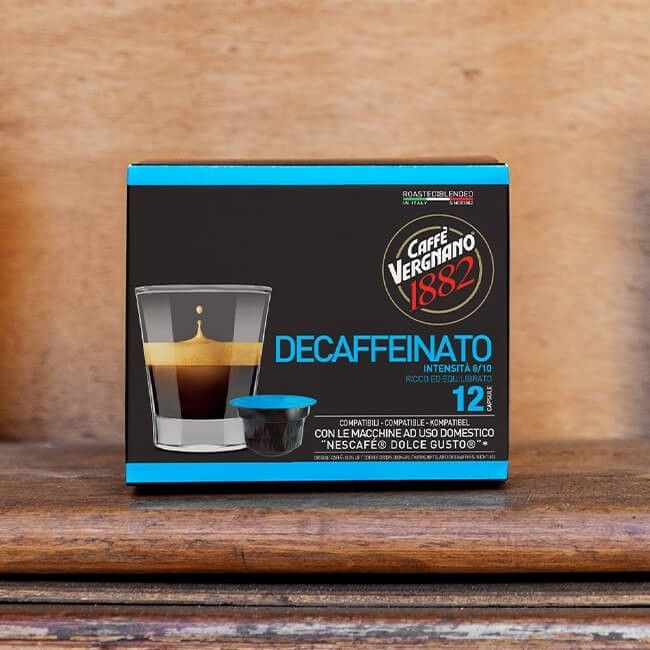 Pack 12 Dec Capsule decaffeinato compatibili dolce gusto Caffé
