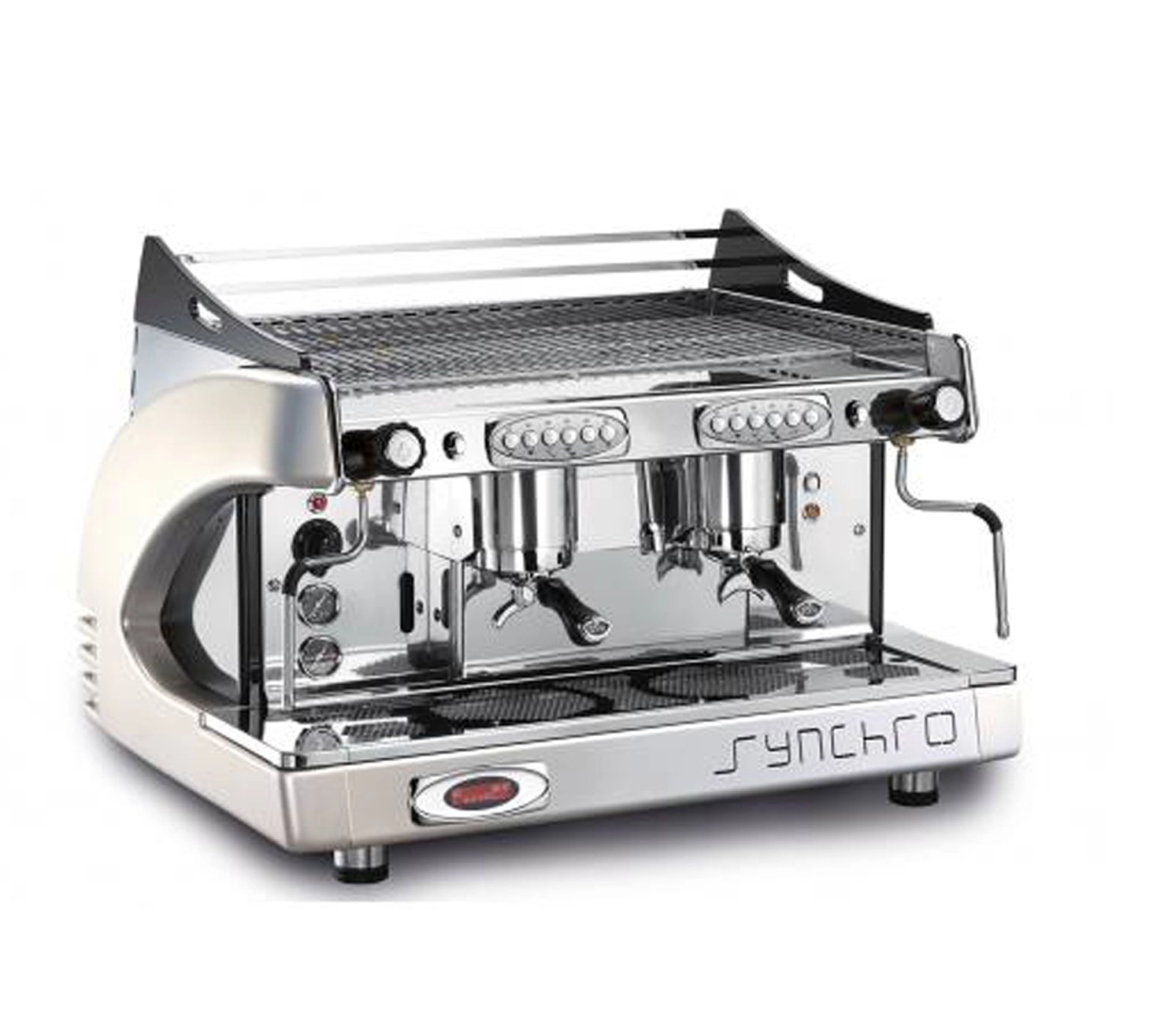 Synchro 2Group Traditional Espresso Machine White Caffia