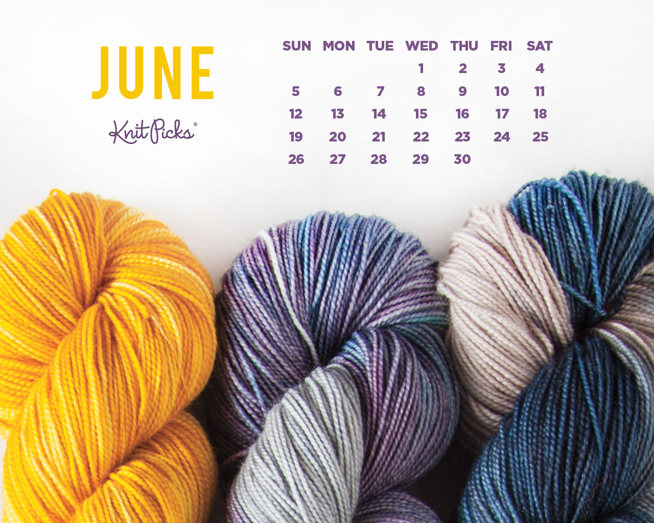 June 2016 Calendar The Knit Picks Staff Knitting Blog