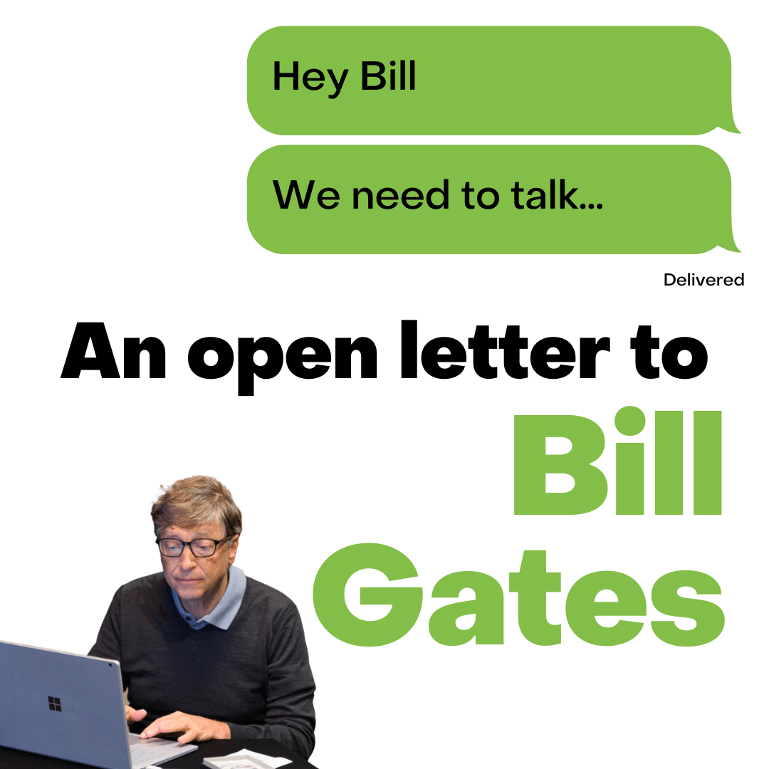 Open Letter to Bill Gates from AGRA Watch & 50 CoSigners Community