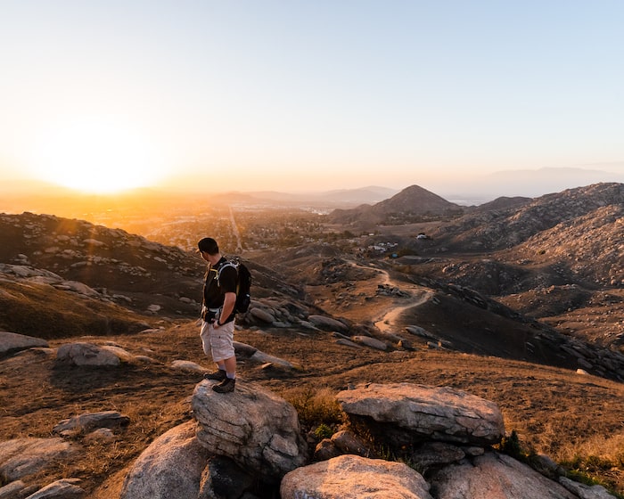 Two Trees Trail in Box Springs Mountain Regional Park