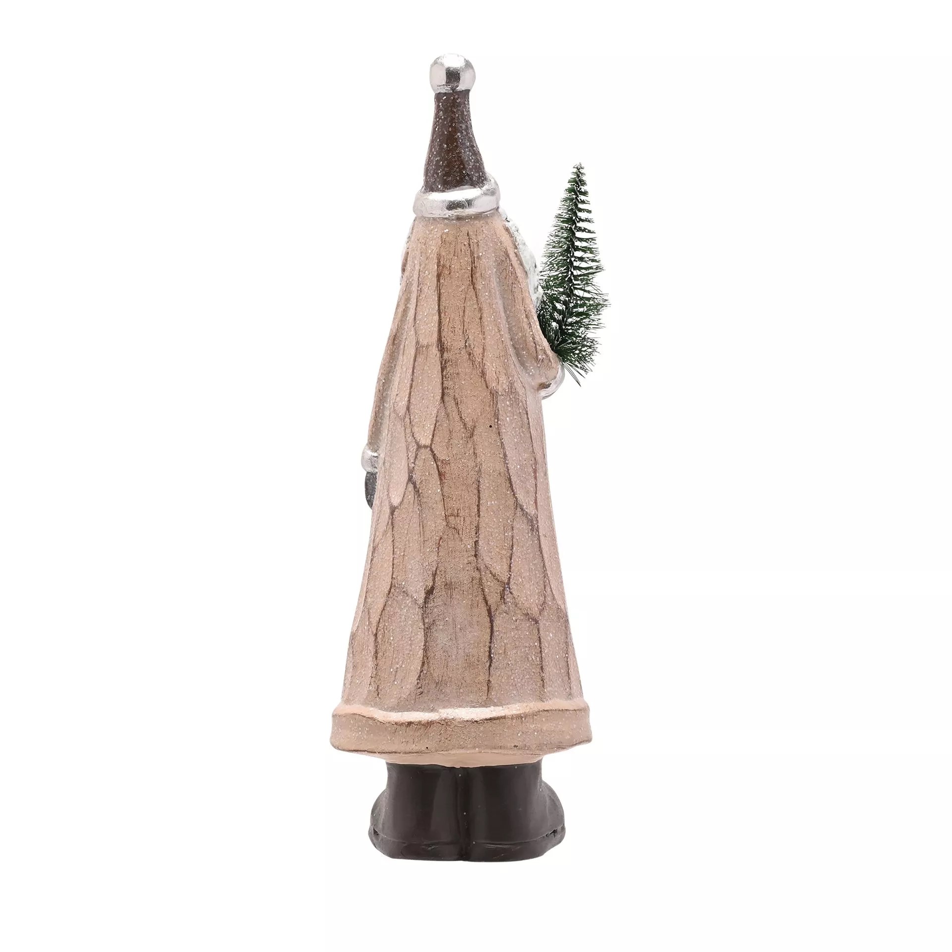 Terracotta Santa 26cm With Christmas Tree Widdop and Co.