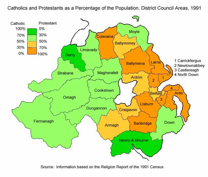Protestant Vs Catholic Map