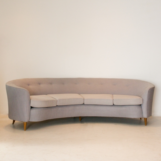 Elegant large curved sofa CAIRA MANDAGLIO
