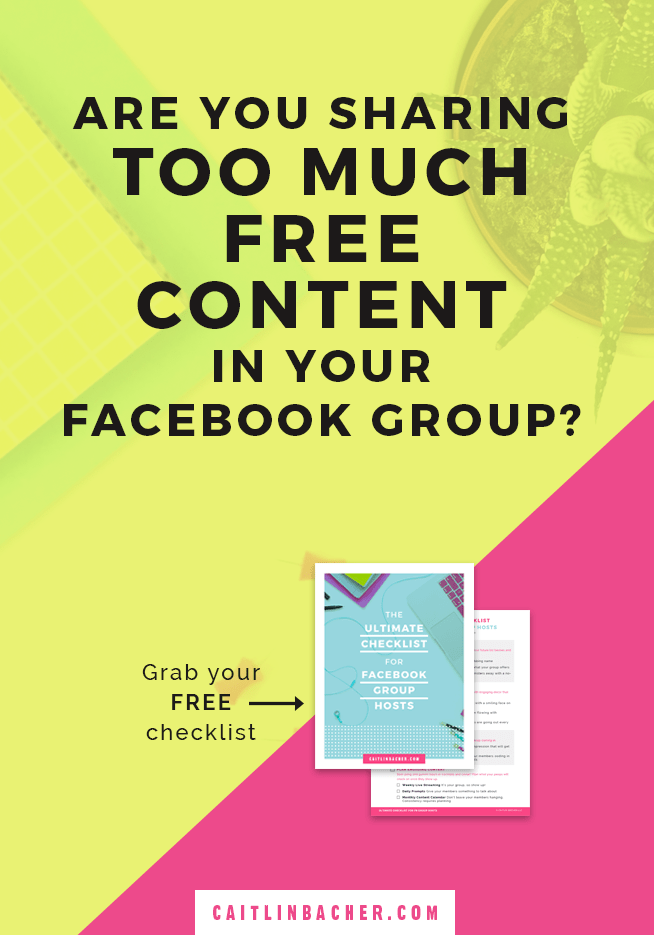 Are You Sharing Too Much Free Content In Your Facebook Group
