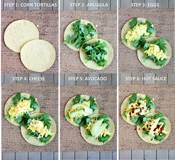 6ingredient breakfast tacos cait's plate