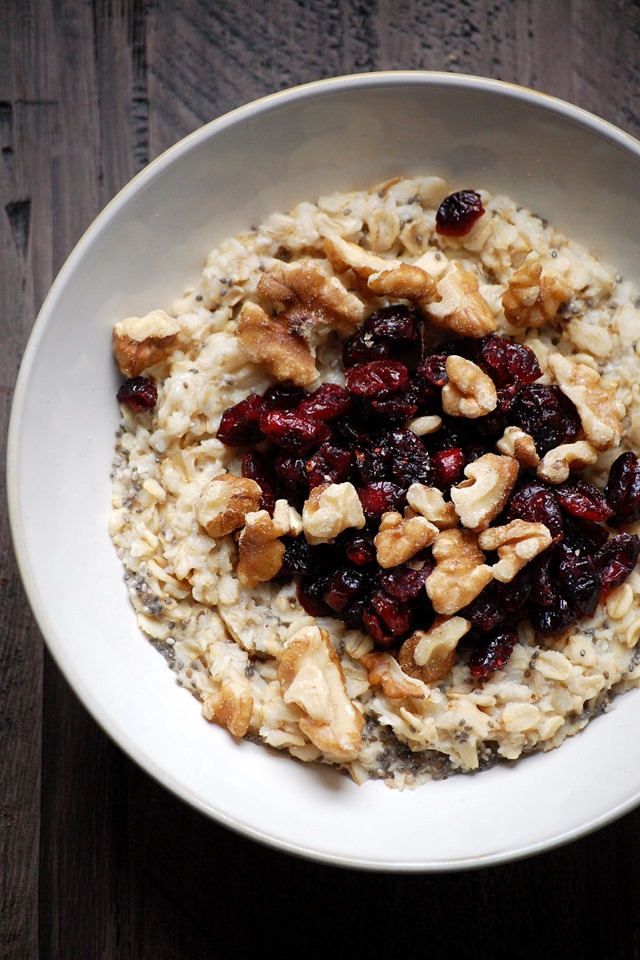 cranberry walnut oats cait's plate