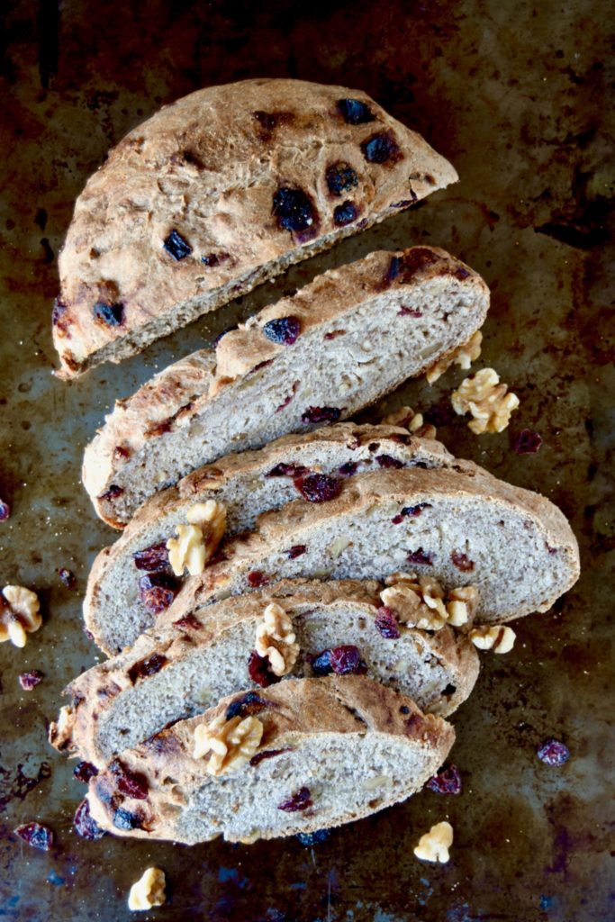 whole grain cranberry walnut bread cait's plate