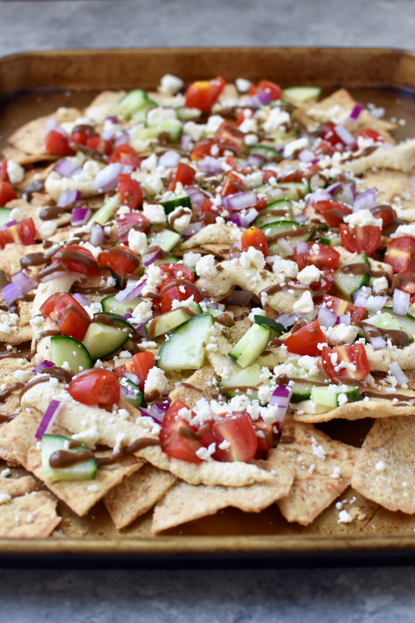 greek pita chip nachos cait's plate