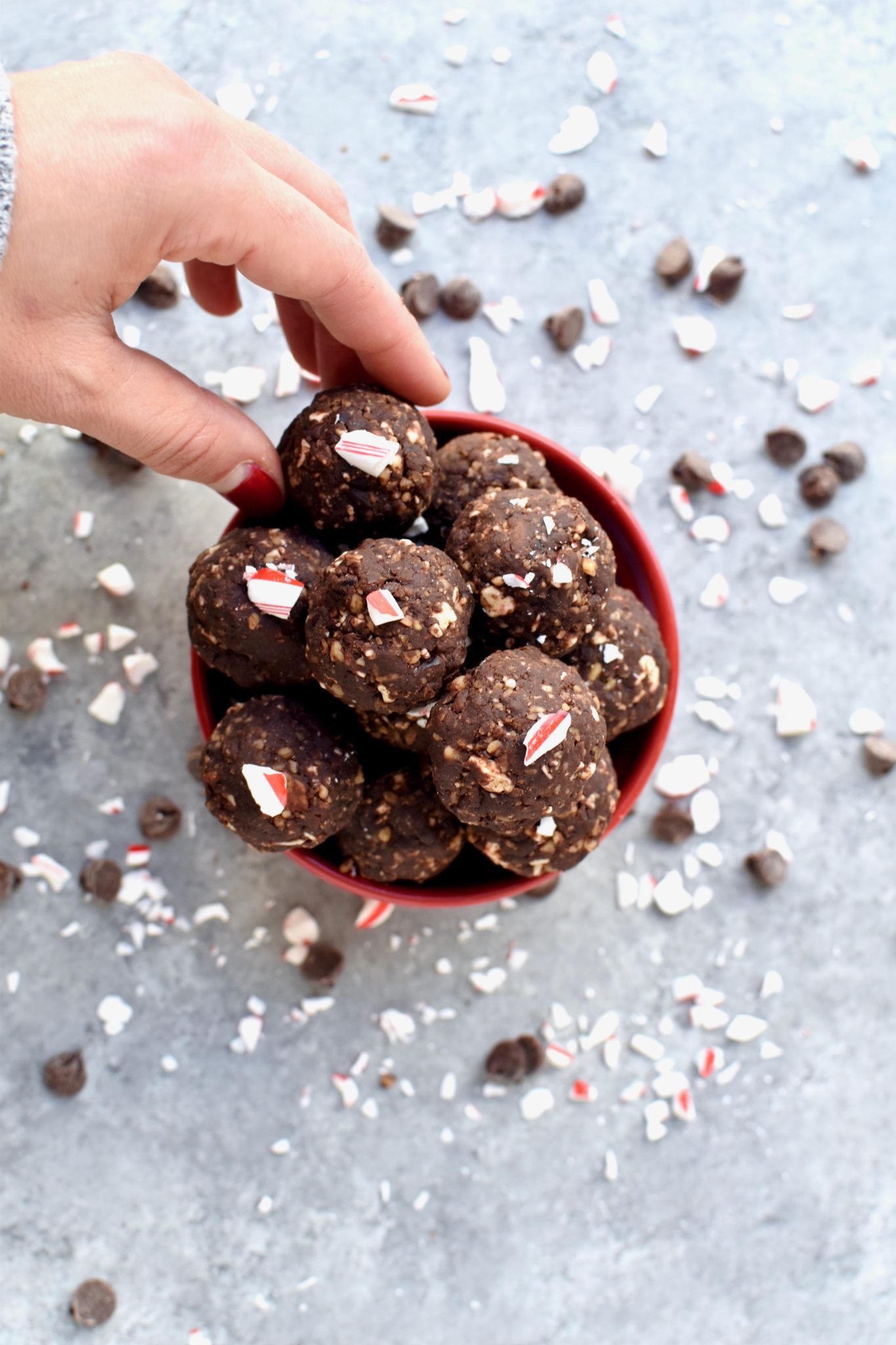 chocolate peppermint snack bites cait's plate