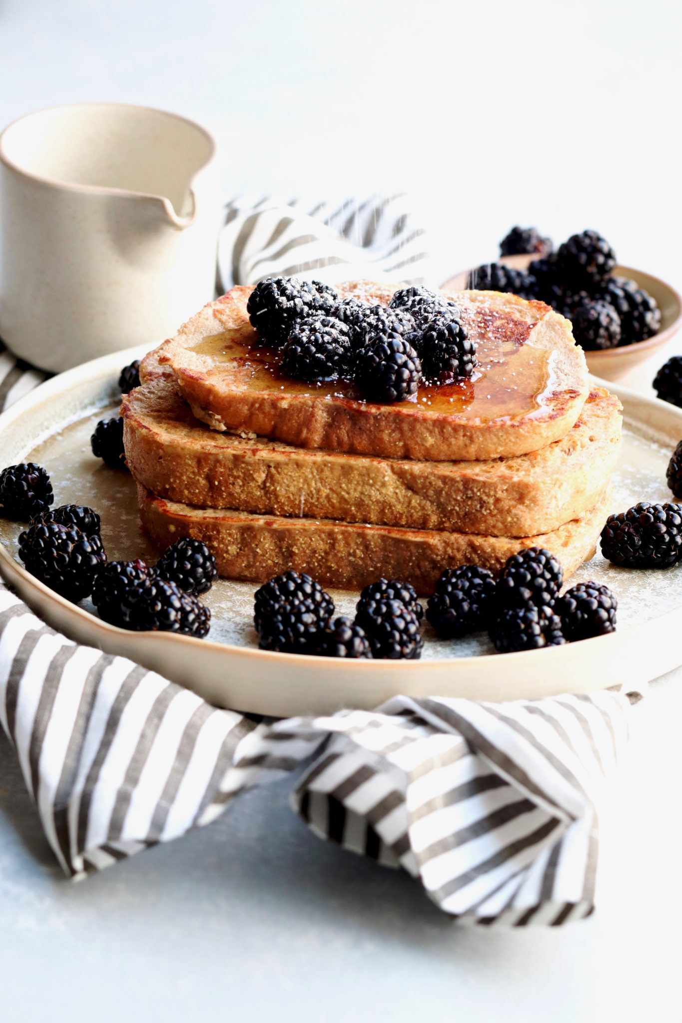 blackberry yogurt french toast cait's plate