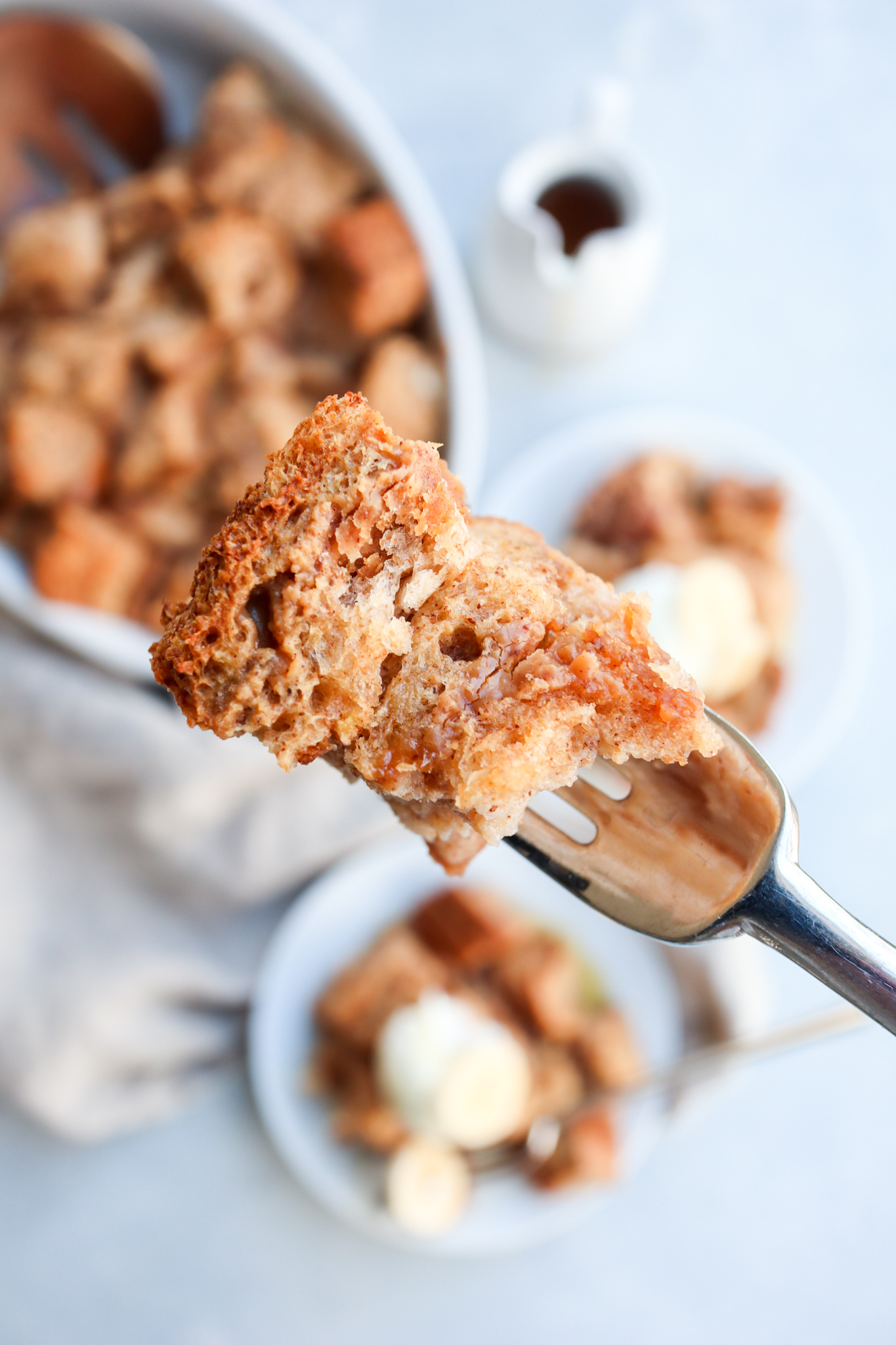 peanut butter cinnamon stuffed french toast bake cait's plate