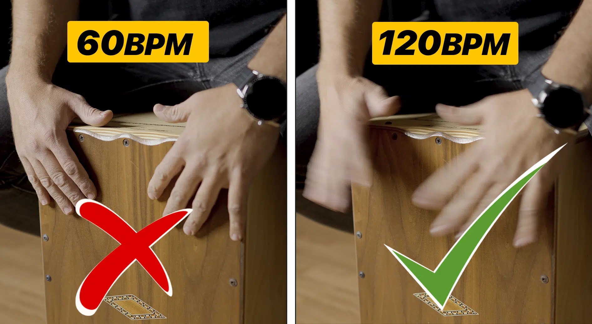 How to Get Faster on Cajon 🚀 Faster Hands Cajon Master