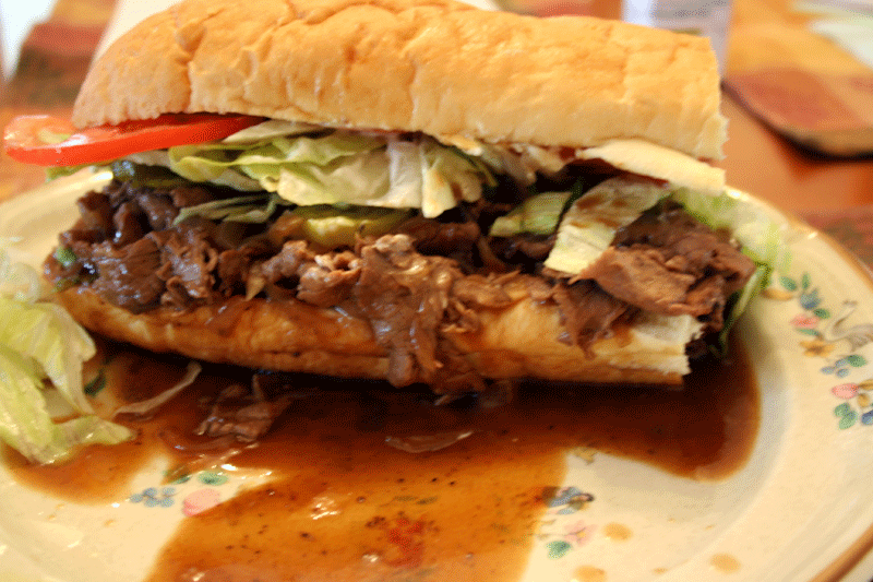 New Orleans Hot Roast Beef PoBoy and Mardi Gras Cajun Chef Ryan