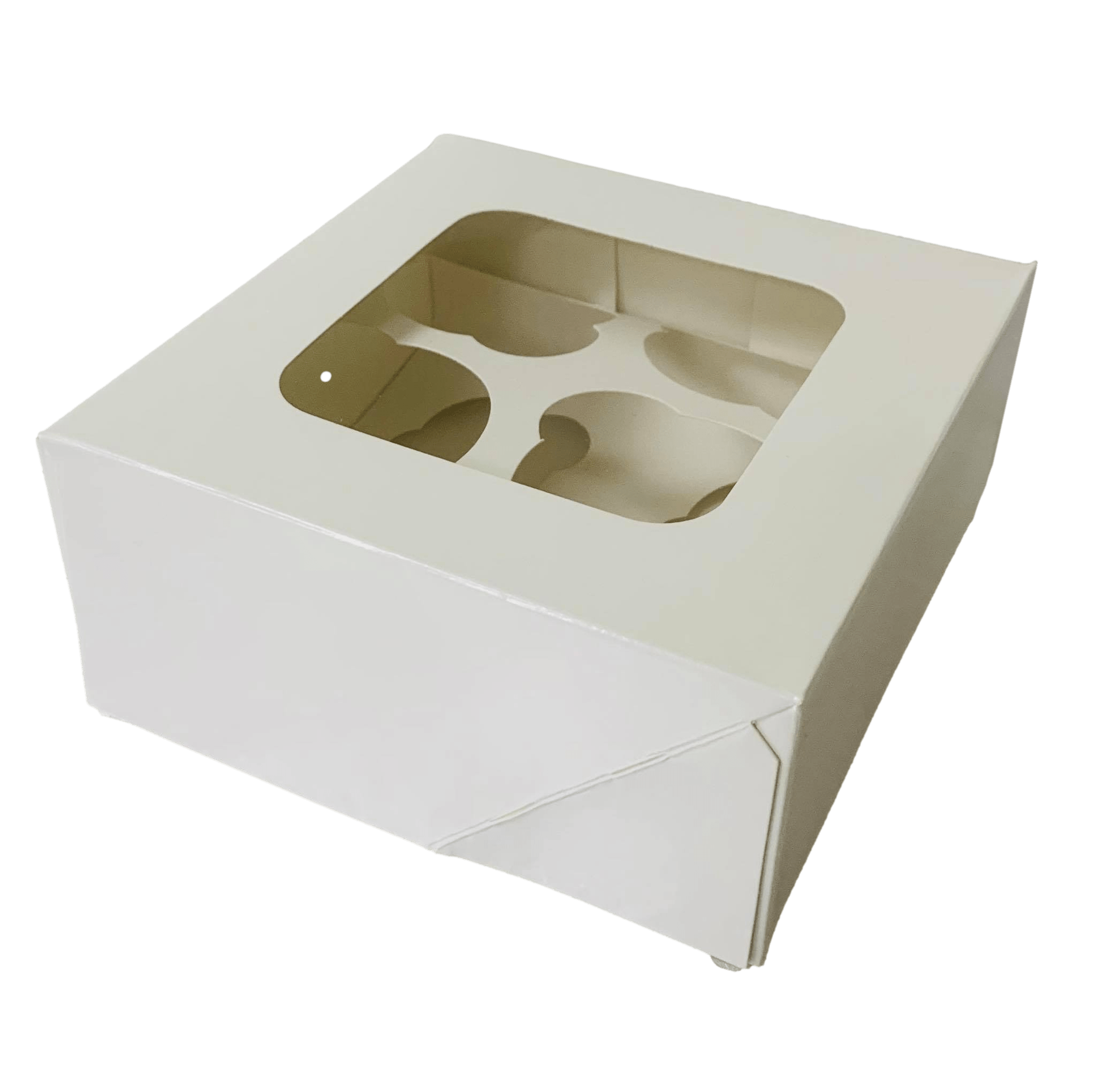 Cupcake box white for 4 cupcakes Cake Decorating Supplies Dubai