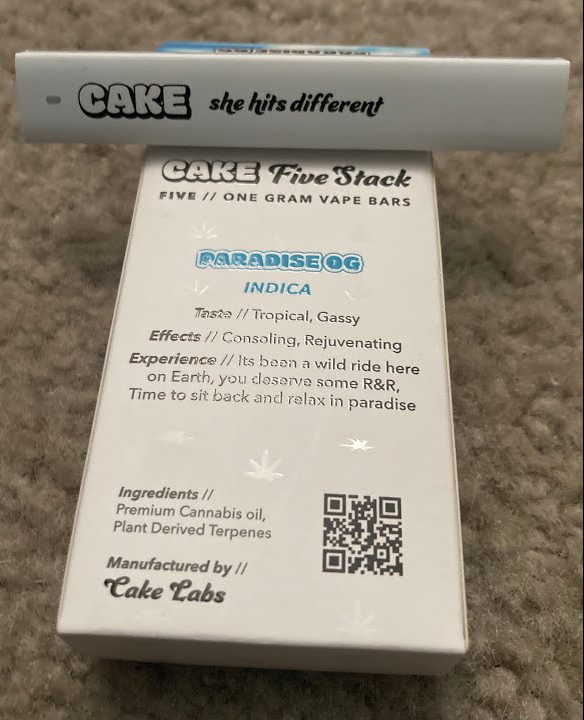 Paradise OG Cake Disposable Cake Cartridges
