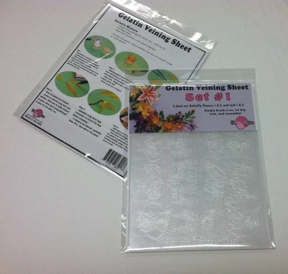 Gelatin Veining Sheets SET 1 Cake Connection