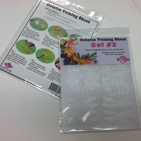 Gelatin Veining Sheets SET 2 Cake Connection