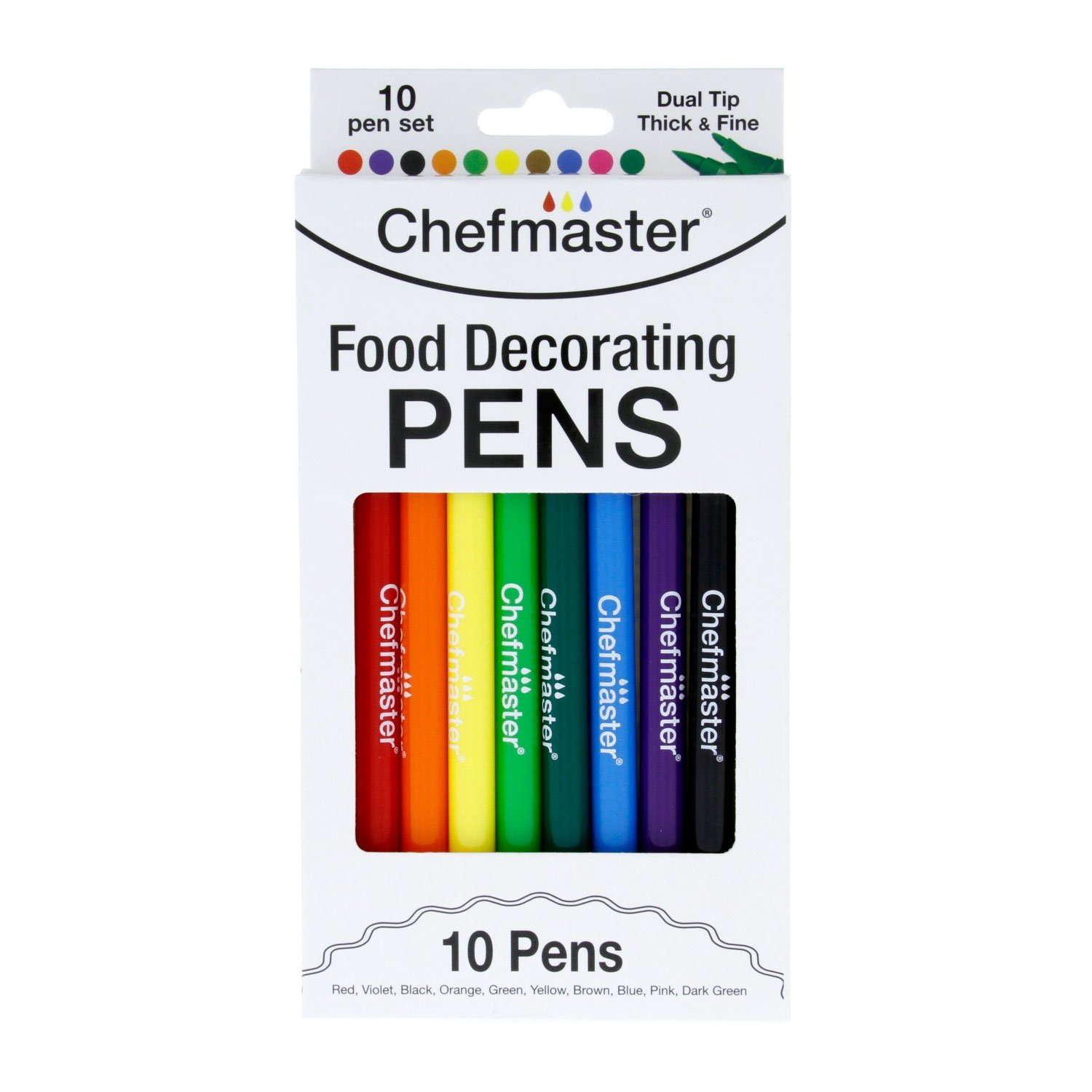 Chefmaster Food Color Markers 10 pc set Cake Connection