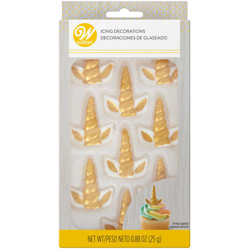 Royal Icing Decorations Unicorn Horn / Ears 9 ct Cake Connection
