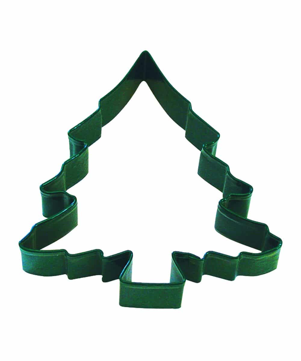 Large Christmas Tree Cookie Cutter in Green Metal Cake CraftCake Craft