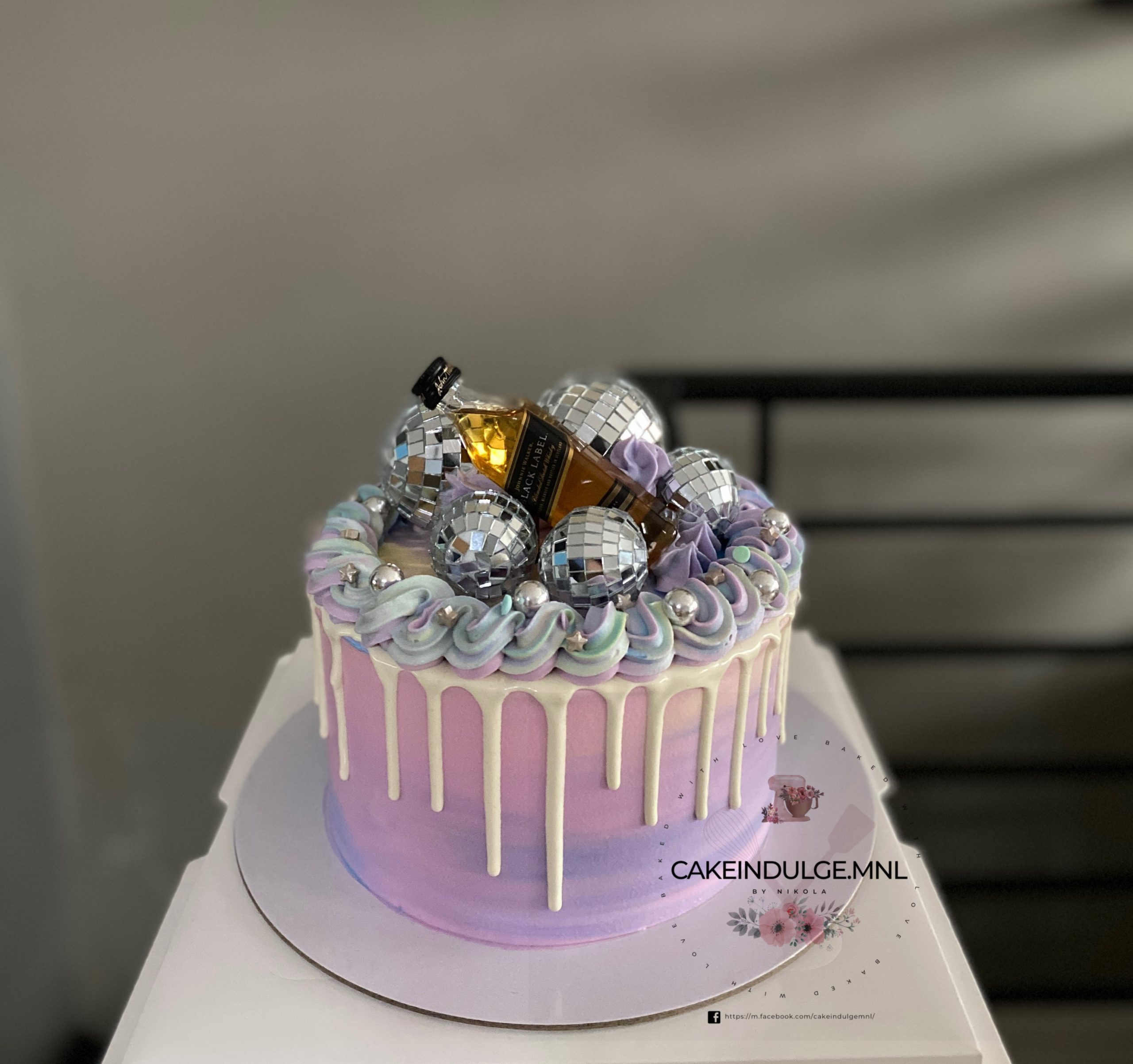 Black Label Disco Ball Cake CakeIndulge PH