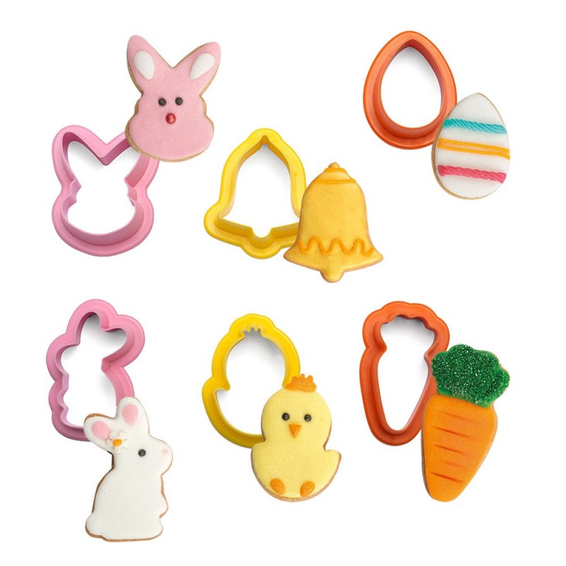 Lot 6 Cookie Cutters Easter