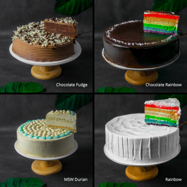 9.5" Cake and Flower Bundle Dig In Cakes