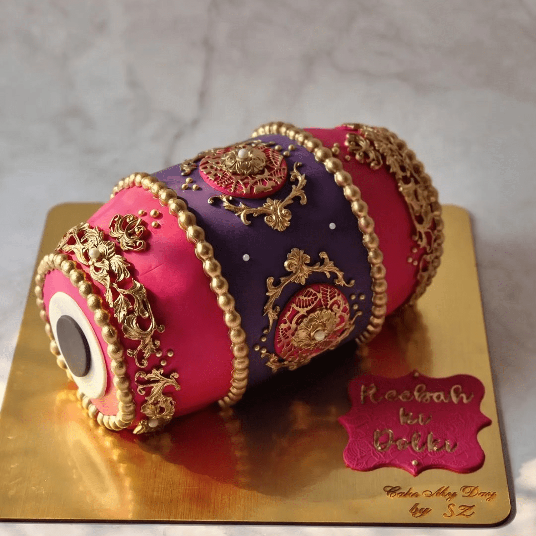 Dholki Theme Cake Cakes Online delivery HyderabadCakeSmash.in