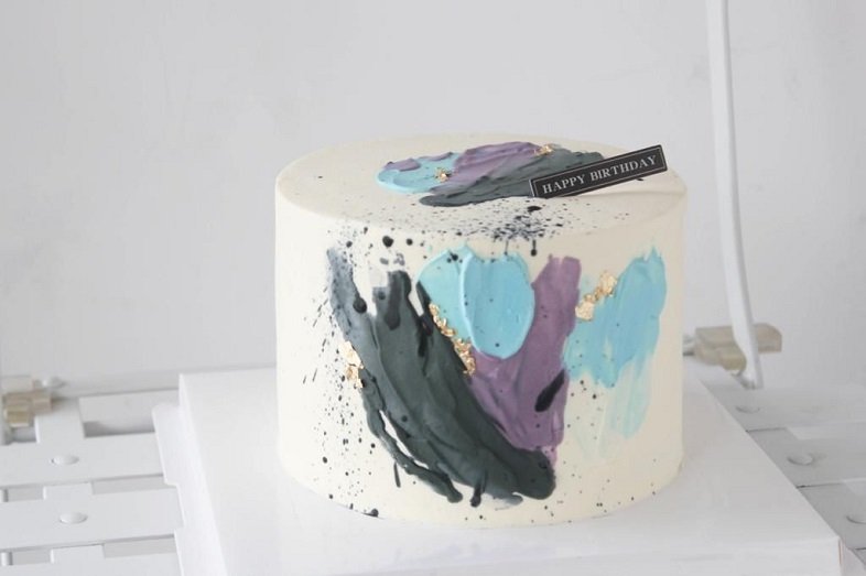 Color Palette Cake 1 Elegant Customized Birthday Party Cake Dubai