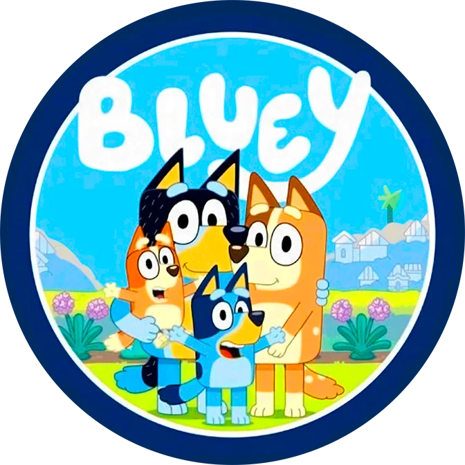 Bluey To Print: Free Cake Toppers, Stickers, PNG And Pennants!!
