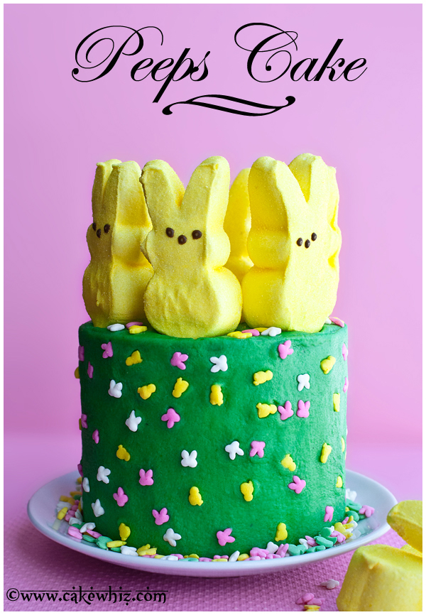Peeps Cake CakeWhiz