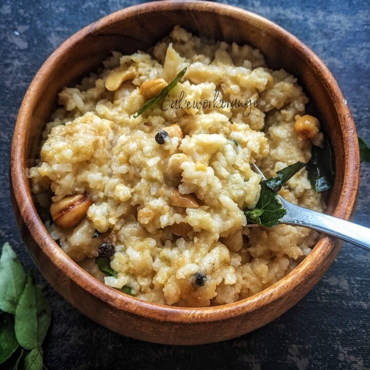 South Indian Ven Pongal Recipe Instant Pot & Stovetop Cakeworkorange