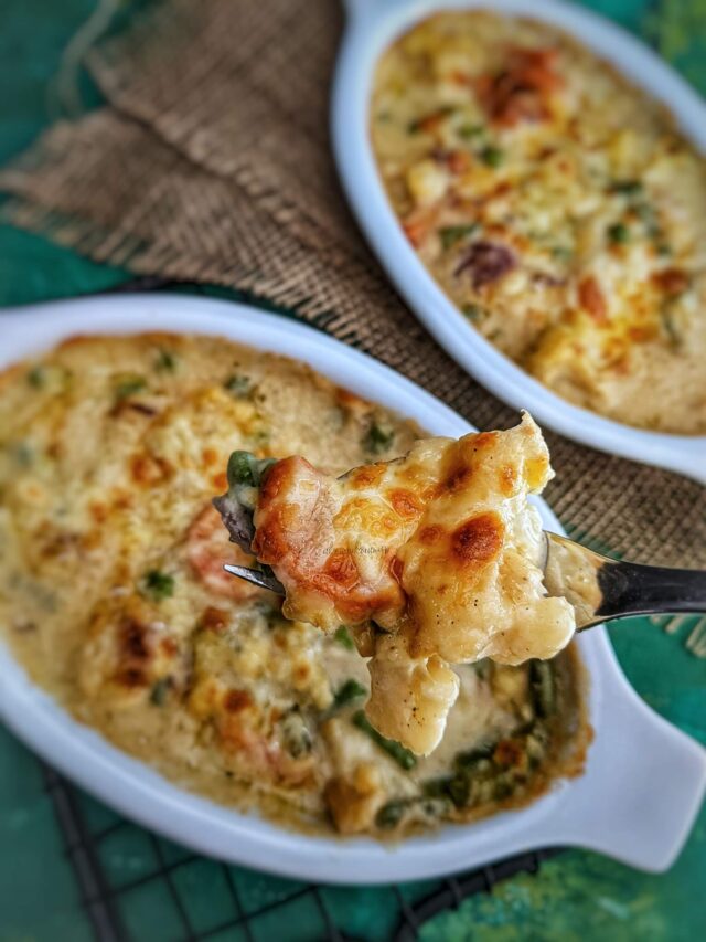 Roasted Vegetable Au Gratin CakeworkOrange