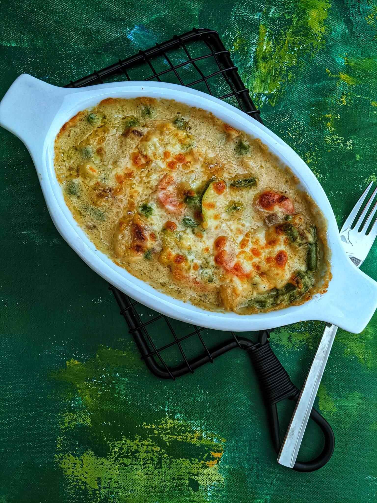 Roasted Vegetable Au Gratin Cakeworkorange