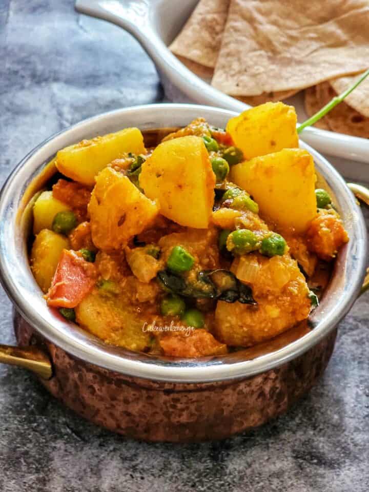 Potato Peas Kurma Urulai Pattani Masala Recipe Cakeworkorange