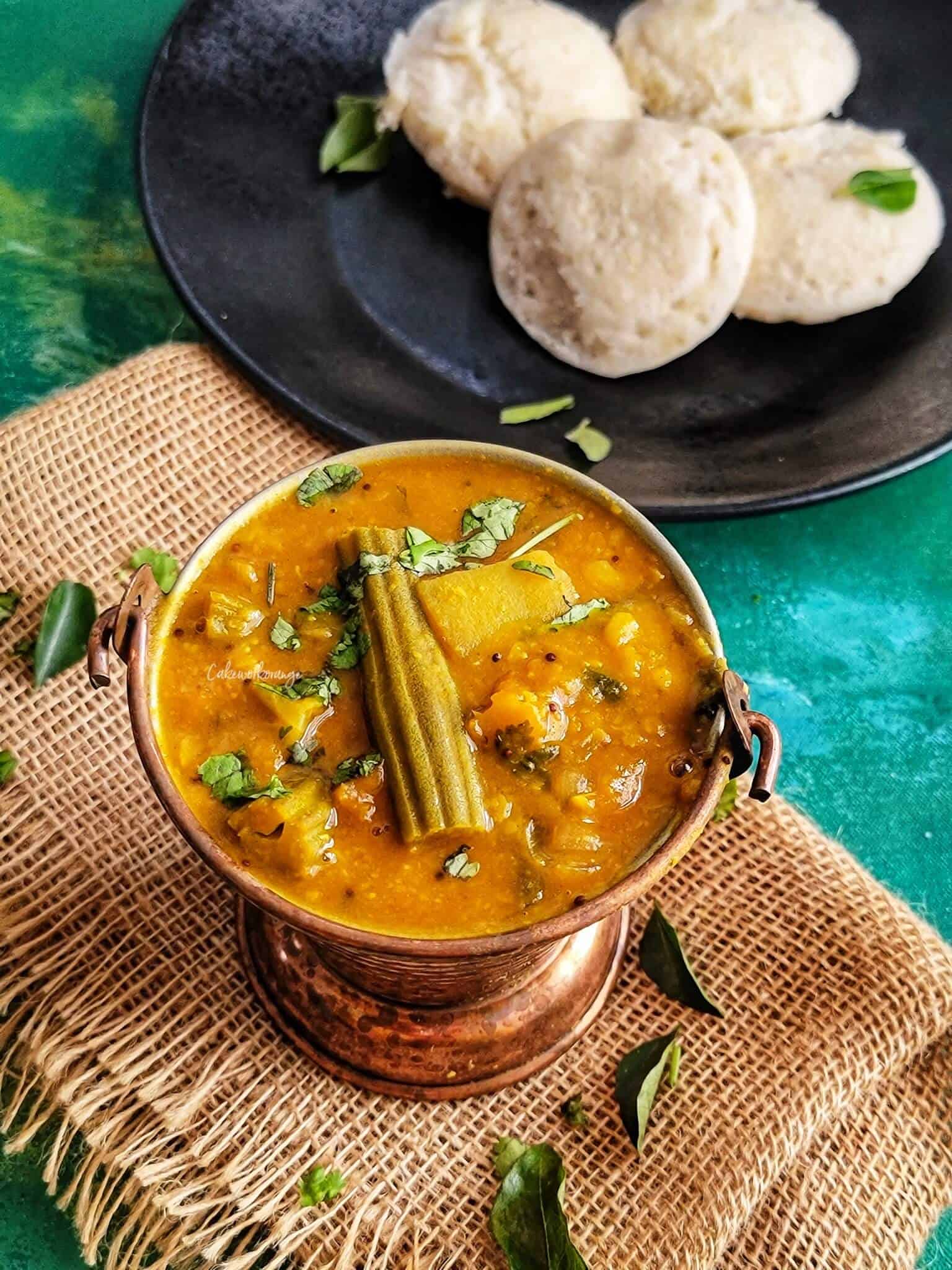 Instant Pot Vegetable Sambar (South Indian Sambar Recipe) CakeworkOrange