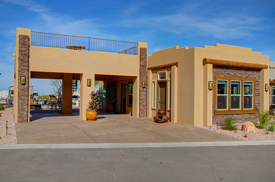 Superstition Views RV Resort in Gold Canyon, AZ for 55+ .. Park Model